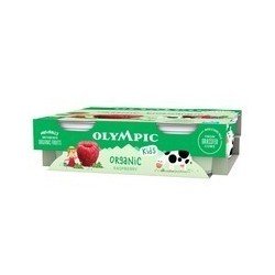 Olympic Organic Kids Yogurt Raspberry 4 x 90 g