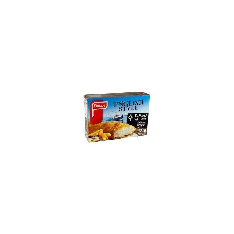 Findus English Style 4 Battered Fish Fillets 400 g