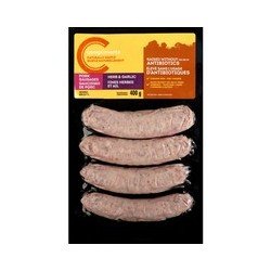 Compliments Naturally Simple Pork Sausages Herb & Garlic 400 g