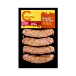 Compliments Naturally Simple Pork Sausages Tomato & Onion 400 g