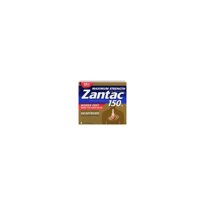 Zantac Maxium Strength Acid Indigestion Tablets 8's