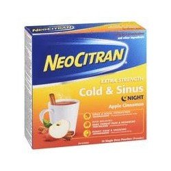 NeoCitran Extra Strength Cold & Sinus Night Apple Cinnamon 10's