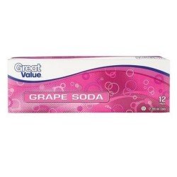 Great Value Grape Soda 12 x...