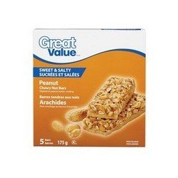 Great Value Sweet & Salty Peanut Chewy Nut Bars 5's
