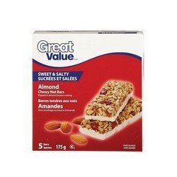 Great Value Sweet & Salty Almond Chewy Nut Bars 5's