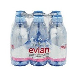 Evian Natural Spring Water 6 x 330 ml