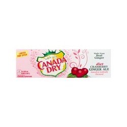 Canada Dry Diet Cranberry Ginger Ale 12 x 355 ml