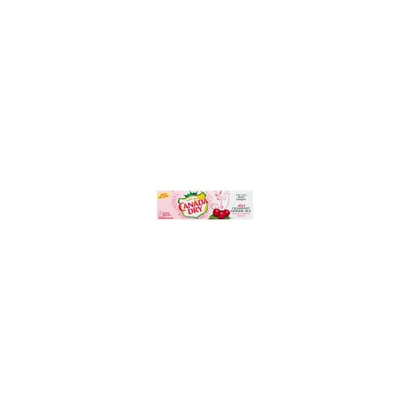 Canada Dry Diet Cranberry Ginger Ale 12 x 355 ml