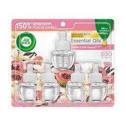 Air Wick Essential Oils Vanilla & Pink Papaya Refills Mega Value 5’s
