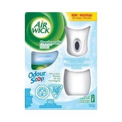 Air Wick Freshmatic Kit Essential Oils Mountain Breeze 1 Sprayer 1 Refill