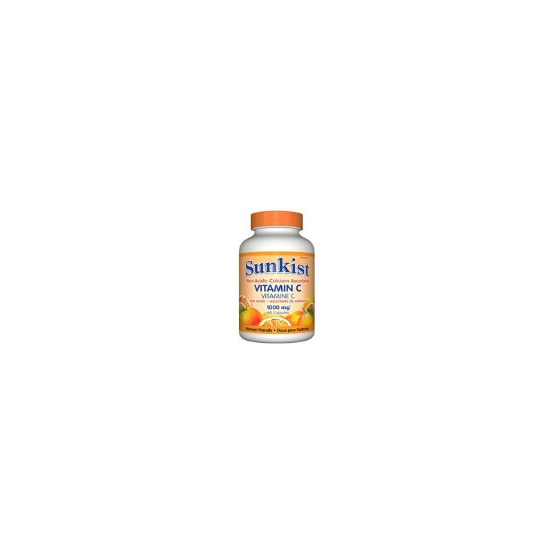 Sunkist Non-Acidic Calcium Ascorbate Vitamin C 1000mg 60's