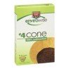 Western Family Enviro Wise No. 4 Unbleached Cone Coffee Filters 40's