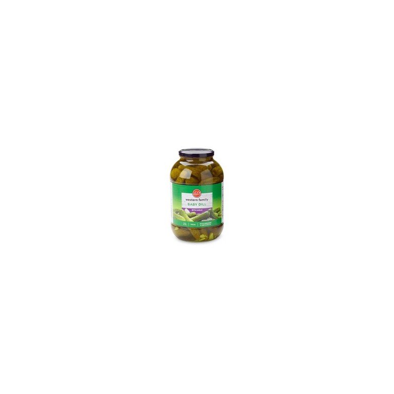 Western Family Baby Dill with Garlic Pickes 2 L