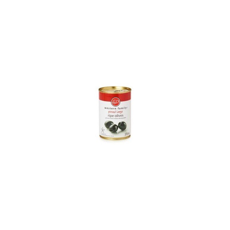 Western Family Pitted Large Ripe Olives 370 ml