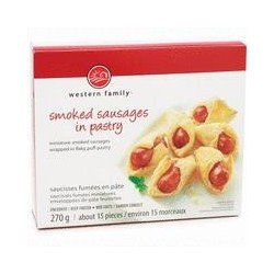 Western Family Smoked Sausages in Pastry 270 g