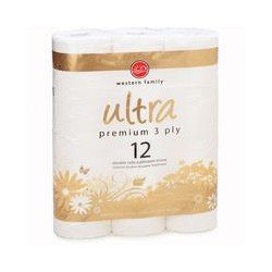 Western Family Bath Tissue Ultra 12's