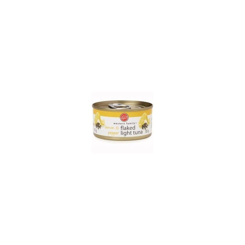 Western Family Flaked Light Tuna Pepper & Lemon 85 g