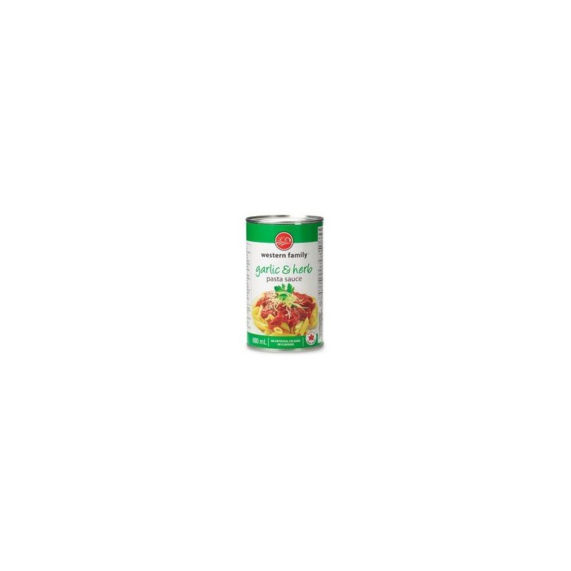 Western Family Garlic & Herb Pasta Sauce 680 ml