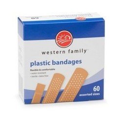 Western Family Plastic Bandages Assorted 60’s