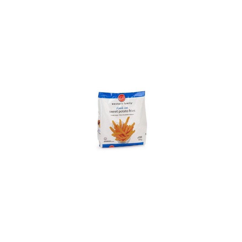 Western Family Plank Cut Sweet Potato Fries 454 g