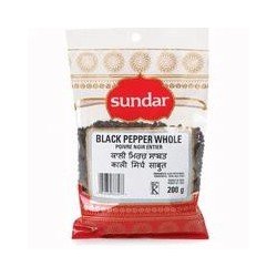 Sundar Whole Black Pepper 200 g