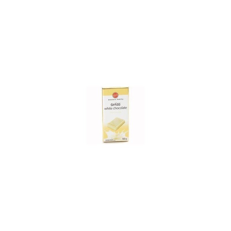 Western Family Swiss White Chocolate Bar 100 g