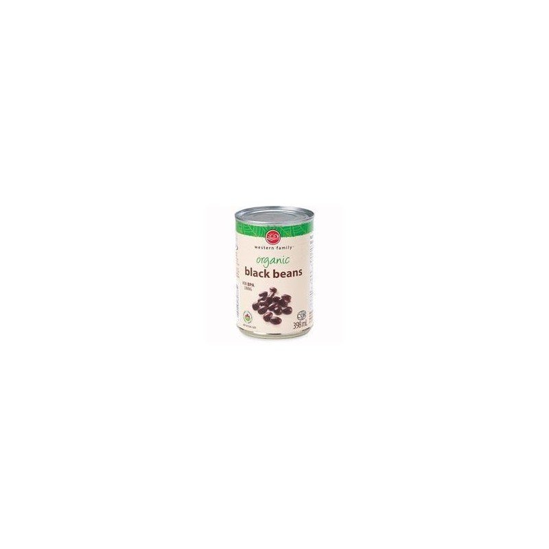 Western Family Organic Black Beans 398 ml