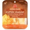 Western Family Marble Cheddar Natural Cheese Slices 240 g