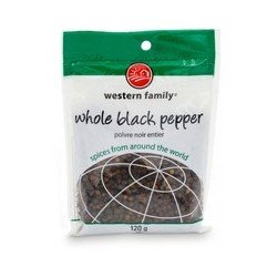 Western Family Whole Black Pepper 120 g