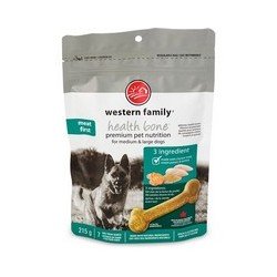 Western Family Health Bone for Medium & Large Dogs 3 Ingredients 215 g