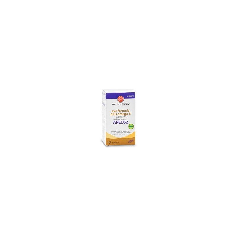 Western Family Eye Formula Plus Omega-3 with Lutein 100’s