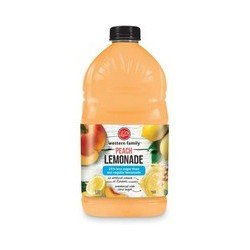 Western Family Peach Lemonade Reduced Sugar 1.89 L