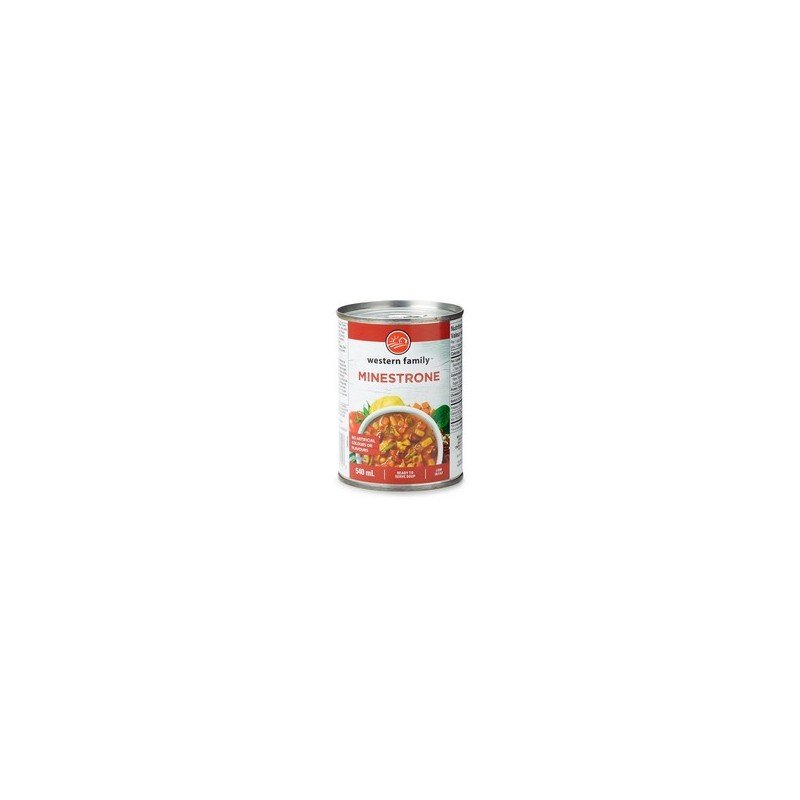 Western Family Ready To Serve Soup Minestrone 540 ml