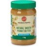 Western Family Natural Smooth Peanut Butter No Added Sugar or Salt 1 kg