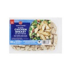 Western Family Fully Cooked Sliced Chicken Breast 300 g