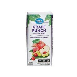 Great Value Grape Punch 283 ml