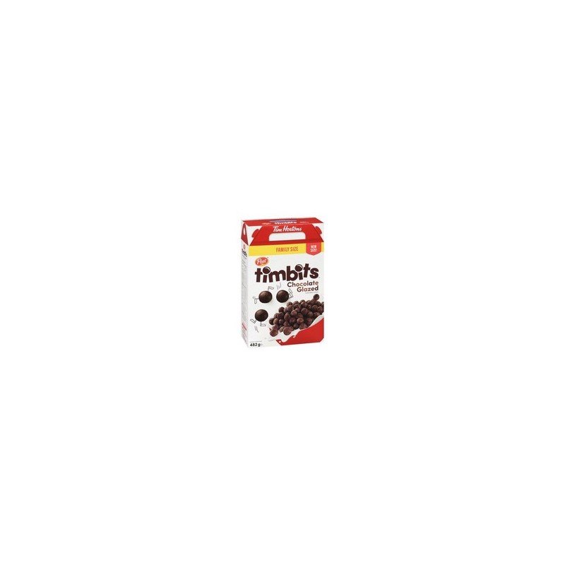 Post Timbits Chocolate Glazed Cereal Family Size 482 g