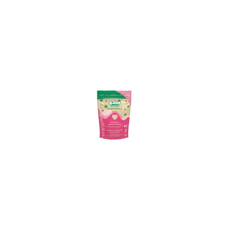 Baby Gourmet Hearty Bowls Organic Strawberry Spinach Oatmeal 180 g