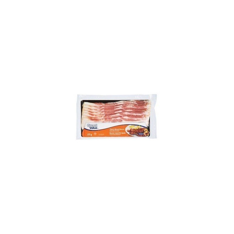 Great Value Thick Sliced Bacon 375 g