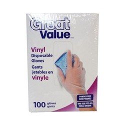 Great Value Vinyl Disposable Gloves 100's