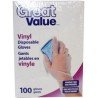 Great Value Vinyl Disposable Gloves 100's