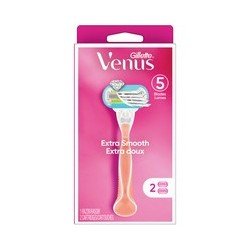 Gillette Venus Extra Smooth Womens Razor Pink 1 + 2
