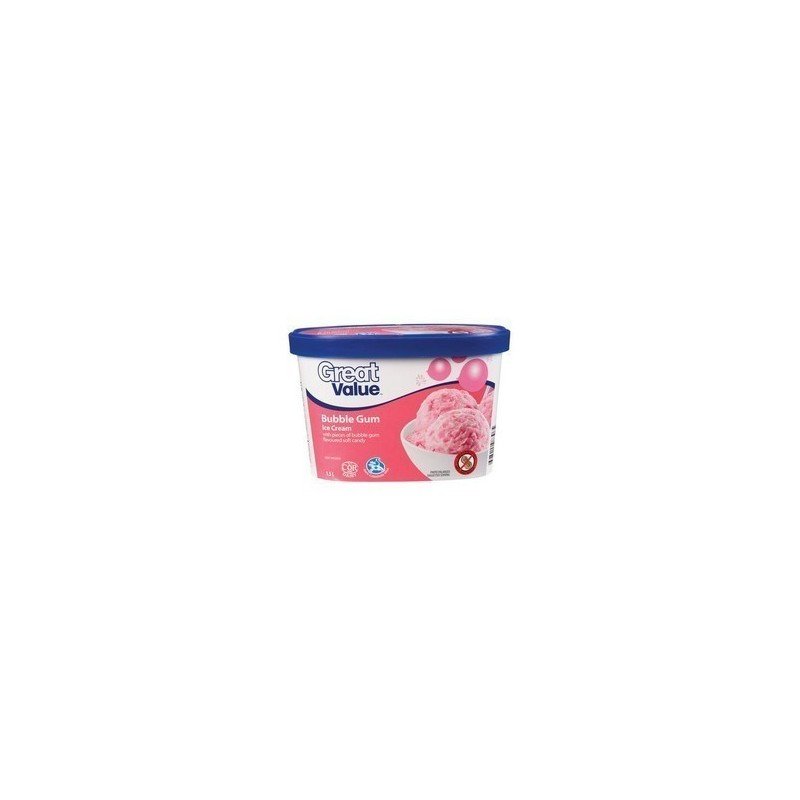 Great Value Ice Cream Bubble Gum 1.5 L