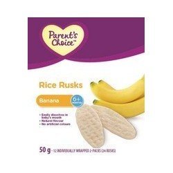 Parent's Choice Rice Rusks Banana 50 g