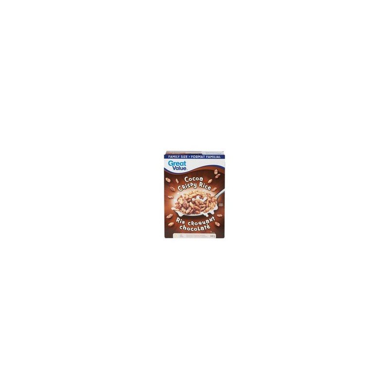 Great Value Family Size Cocoa Crispy Rice Cereal 640 g