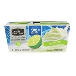 Our Finest Greek Yogurt 2% Key Lime 4 x 100 g