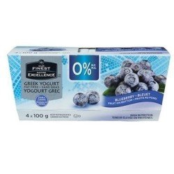 Our Finest Greek Yogurt 0% Blueberry 4 x 100 g