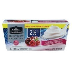 Our Finest Greek Yogurt 2% Raspberry Pomegranate 4 x 100 g