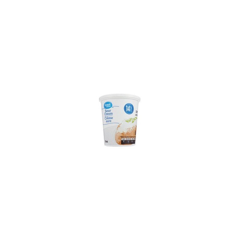 Great Value Regular Sour Cream 14% 750 ml