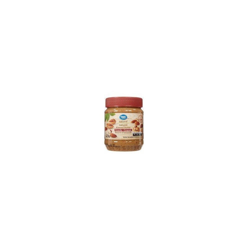 Great Value Natural Crunchy Almond Butter 340 g
